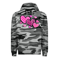Slate Camo love hearts Premium Hoodie - OliviaCreatesArt
