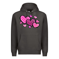 Smoke love hearts Premium Hoodie - OliviaCreatesArt