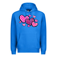 True Royal love hearts Premium Hoodie - OliviaCreatesArt