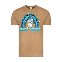 Vintage Camel hello winter rainbow with snowman bbs Vintage Tee - BundleAndBundleShop