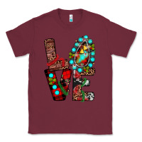 Burgundy christmas love Classic Tee - JahusDesignShop
