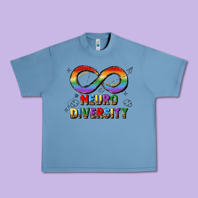 Neurodiversity Urban Heavy Tee Designed By Jahusdesignshop