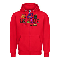 Red beware Zipper Hoodie - CowGirlArtShop