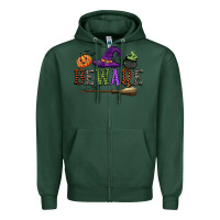 Sports Green beware Zipper Hoodie - CowGirlArtShop