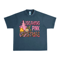 Midnight Navy Dreaming Of A Pink Christmas Urban Heavy Tee - BundleAndBundleShop