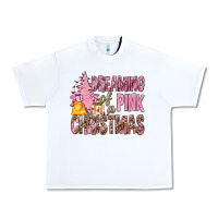 White Dreaming Of A Pink Christmas Urban Heavy Tee - BundleAndBundleShop