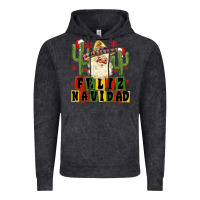 Vintage Black feliz navidad mexican santa Vintage Hoodie - MaliasSmallBusiness