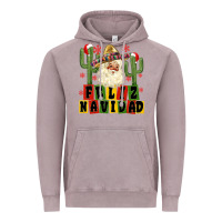 Vintage Zinc feliz navidad mexican santa Vintage Hoodie - MaliasSmallBusiness
