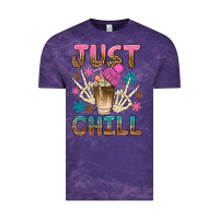 Cloud Purple just chill with coffee bean bbs Vintage Tee - BundleAndBundleShop