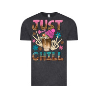 Vintage Black just chill with coffee bean bbs Vintage Tee - BundleAndBundleShop