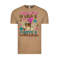 Vintage Coffee just chill with coffee bean bbs Vintage Tee - BundleAndBundleShop