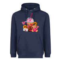 Valentines Day Frappe Coffee Heavyweight Hoodie | Teevron