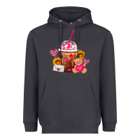 Smoke Valentines Day Frappe Coffee Heavyweight Hoodie - FaDigitalArtStudio