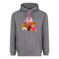 Storm Valentines Day Frappe Coffee Heavyweight Hoodie - FaDigitalArtStudio