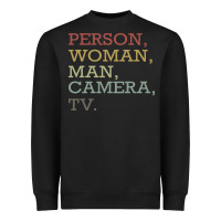 Person Woman Man Camera Tv Heavyweight Sweatshirt | Teevron