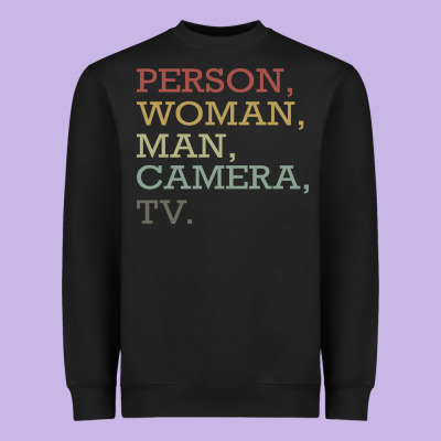 Person Woman Man Camera Tv Heavyweight Sweatshirt Designed By Bettercallsaul