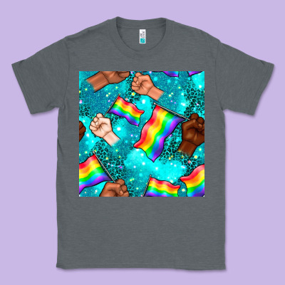 Pride Lgbtq Hands With Flag Seamless Pattern Classic Tee Designed By Bundleandbundleshop