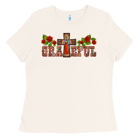 Bone grateful guadalupe cross Ladies Tee - BarkalooDesign