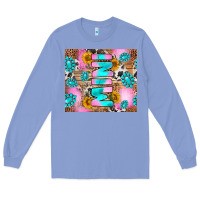 Colony Blue western mini Long Sleeve Tee - RanaPortraitStore
