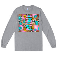 Heather Grey western mini Long Sleeve Tee - RanaPortraitStore