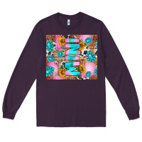 Plum western mini Long Sleeve Tee - RanaPortraitStore