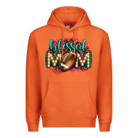 Carrot blessed american football mom lightbulb letters Premium Hoodie - OliviaCreatesArt