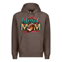 Coffee blessed american football mom lightbulb letters Premium Hoodie - OliviaCreatesArt