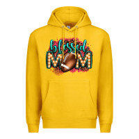 Lemon blessed american football mom lightbulb letters Premium Hoodie - OliviaCreatesArt