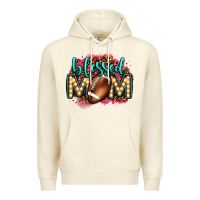 Sandshell blessed american football mom lightbulb letters Premium Hoodie - OliviaCreatesArt
