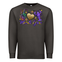 Smoke Peace love crawfish Mardi Gras skeleton hand Premium Sweatshirt - FaDigitalArtStudio