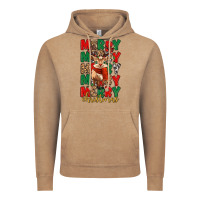 Vintage Coffee merry christmas reindeer Vintage Hoodie - MaliasSmallBusiness