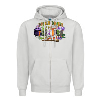 Dove Grey double double toil and trouble fire and burn cauld Zipper Hoodie - CowGirlArtShop