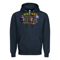 Navy double double toil and trouble fire and burn cauld Zipper Hoodie - CowGirlArtShop