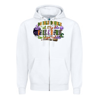White double double toil and trouble fire and burn cauld Zipper Hoodie - CowGirlArtShop