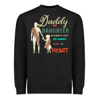 Black Daddy And Daughter Not Always Eye To Eye But Always Heart To Heart Heavyweight Sweatshirt - Bettercallsaul