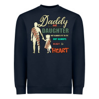 Navy Daddy And Daughter Not Always Eye To Eye But Always Heart To Heart Heavyweight Sweatshirt - Bettercallsaul