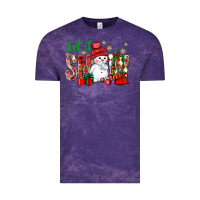 Cloud Purple let it snow with snowman Vintage Tee - BundleAndBundleShop