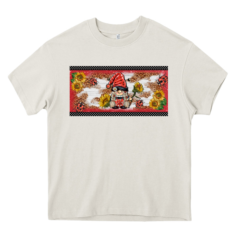 Ladybug Gnomies License Plate Template Heavy Core Tee by BarkalooDesign | Teevron