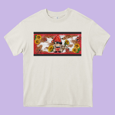 Ladybug Gnomies License Plate Template Heavy Core Tee Designed By Barkaloodesign