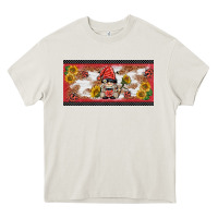 Cream ladybug gnomies license plate template Heavy Core Tee - BarkalooDesign
