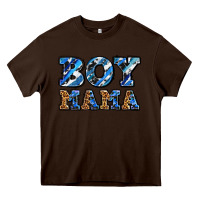 Chocolate Brown boy mama Heavy Core Tee - AdoDesignShop