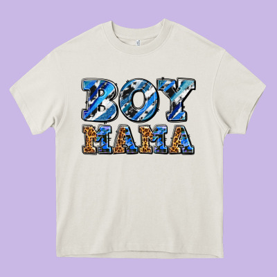 Boy Mama Heavy Core Tee Designed By Adodesignshop
