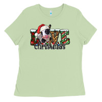 Matcha love Christmas cow Ladies Tee - Jasminsmagicworld