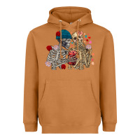 Meerkat Skeleton couple Valentine's Day Heavyweight Hoodie - FaDigitalArtStudio