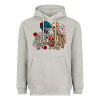 Moon Dust Skeleton couple Valentine's Day Heavyweight Hoodie - FaDigitalArtStudio
