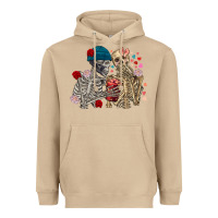 Mushroom Skeleton couple Valentine's Day Heavyweight Hoodie - FaDigitalArtStudio
