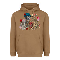 Toasted Coconut Skeleton couple Valentine's Day Heavyweight Hoodie - FaDigitalArtStudio
