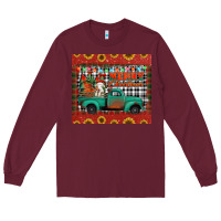 Burgundy merry christmas farm truck tumbler Long Sleeve Tee - Jasminsmagicworld