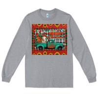 Heather Grey merry christmas farm truck tumbler Long Sleeve Tee - Jasminsmagicworld