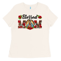 Bone blessed mom lady of guadalupe Ladies Tee - BarkalooDesign